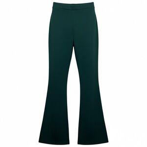 Boutique Dark Forest Green Flared Pants Women's Small